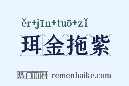 珥金拖紫是什么意思的图片